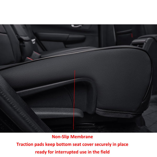 Vehicle seat cover — EKR custom leather for Honda Fit 2009-2014 black