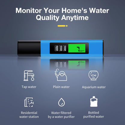 Lab supply — 4 in 1 TDS meter with temperature measurement and high accuracy 0-9990 ppm