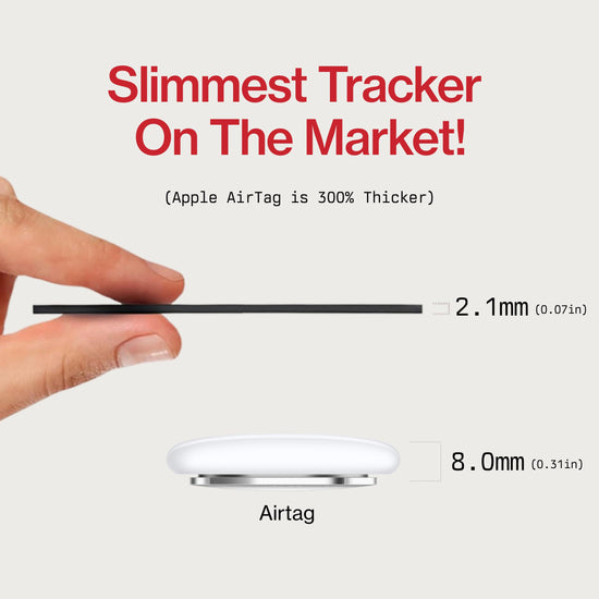 KeySmart SmartCard wallet tracker — compatible with Apple Find My app, rechargeable GPS Bluetooth finder for luggage tag and purse
