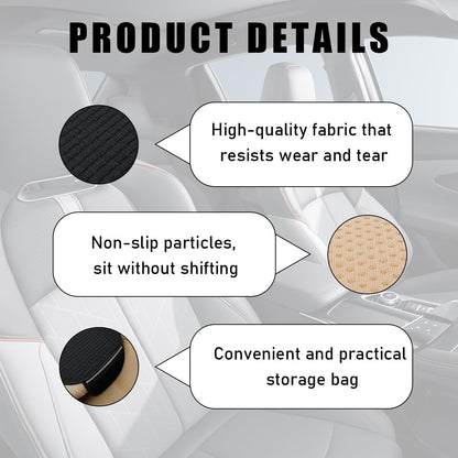 Yourkar vehicle seat cover - breathable front seat cushion and seatback cover