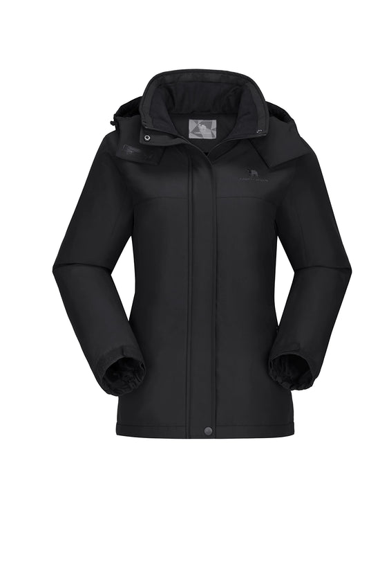 Camel Crown women's ski coat — warm fleece and waterproof design