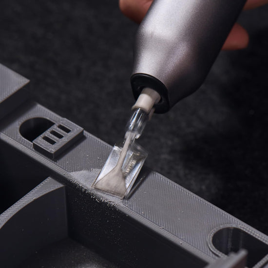 HOZO NeoSander Basic Sanding Head Collection, 8PCS Detail Attachments with Pointed, Flat, Arc, Half-Cylinder, 45° & 90° Heads for Edges, Corners & Fine Surface Finishing