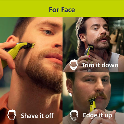 Philips Norelco electric shaver — hybrid trimmer and shaver for face and body