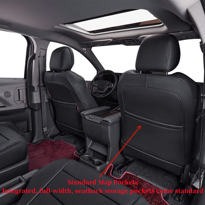coverdream Traverse leather seat covers - Custom fit for 2018-2023 Chevy Traverse LT, RS, Premier