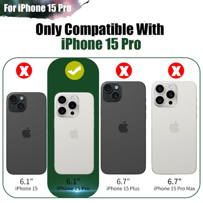 Sitong battery case — 5000mAh rechargeable for iPhone 15 Pro, black