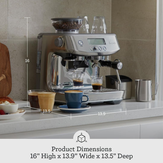 Breville Barista Pro — Espresso machine with built-in grinder and steam wand