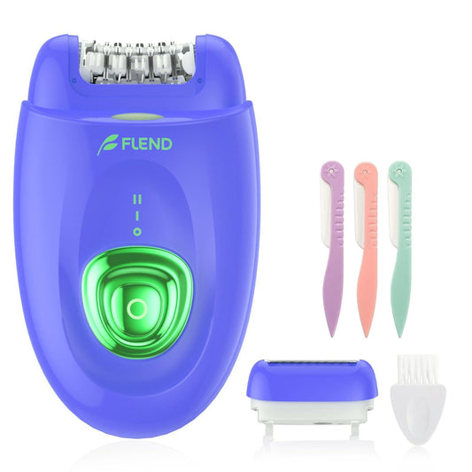 Epilator — Cordless device with shaver head and trimmer for smooth results