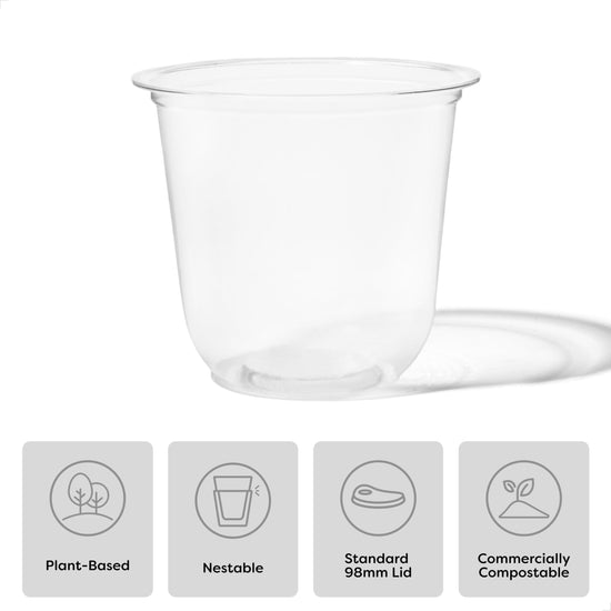 TOSSWARE natural drinking cup — elegant arc design