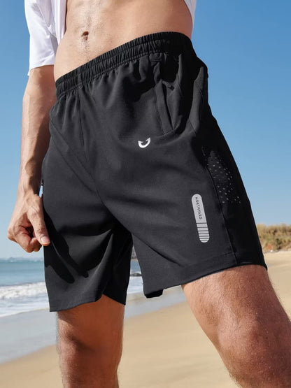 NORTHYARD men's athletic shorts — Quick dry with 3 zipper pockets