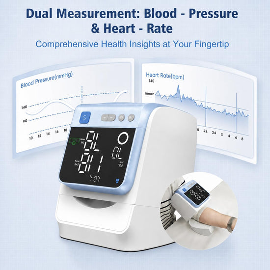 Automatic Electronic Blood Pressure Monitor, 22-40 CM Blood Pressure Cuff, 3 Users*199 Memories, Arm Blood Pressure Monitors for Home Use, Backlit Large LED Screen, BP Monitor (White Blue)