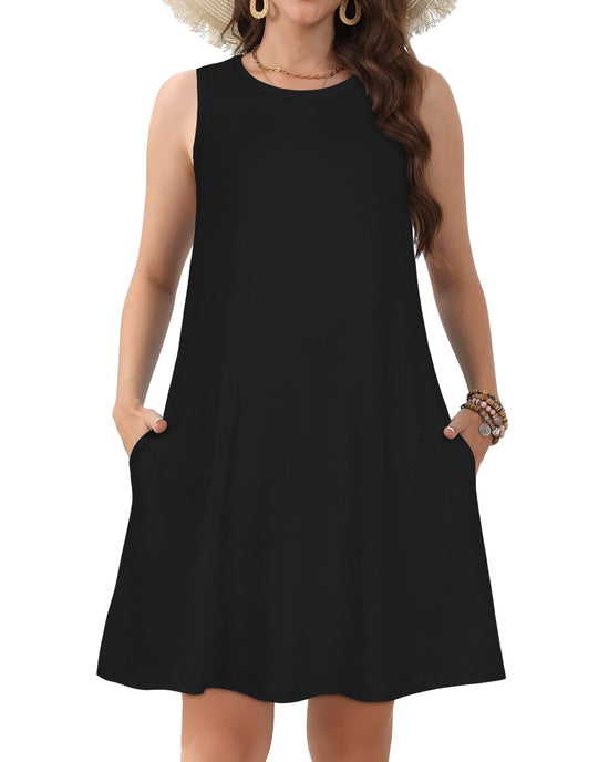 JOLIGAL summer dress with pockets and sleeveless design
