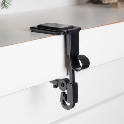 Fireplace stocking and garland hanger — dual purpose design with two hooks