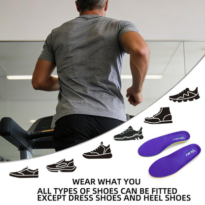 VALSOLE shoe insert — heavy duty orthotics for plantar fasciitis and high arches