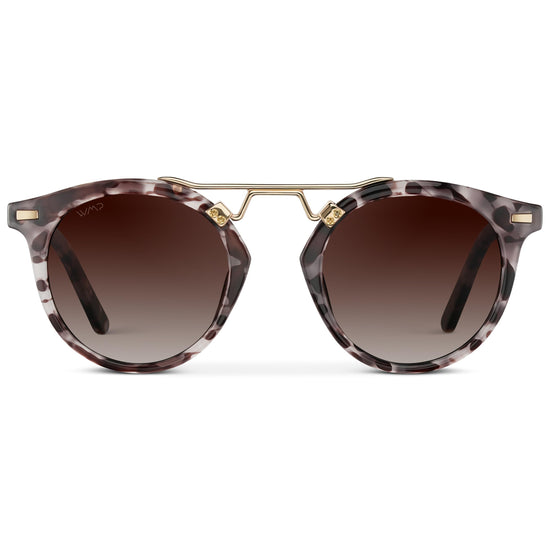 WearMe Pro sunglasses — women's polarized round retro double-bridge design