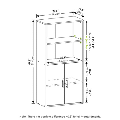 Furinno GEHRY shelf with adjustable shelves