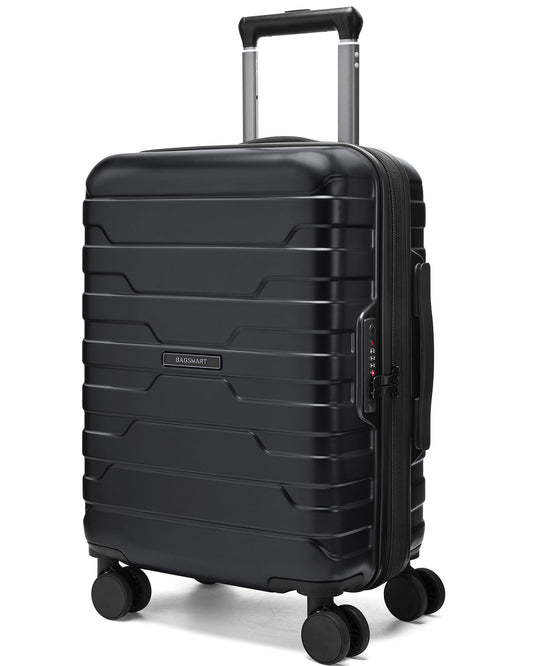 BAGSMART carry on suitcase - Lightweight and expandable with spinner wheels and TSA lock