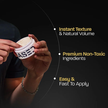 HAIR_STYLING_AGENT — Strong hold with texturizing finish and santal sandalwood scent