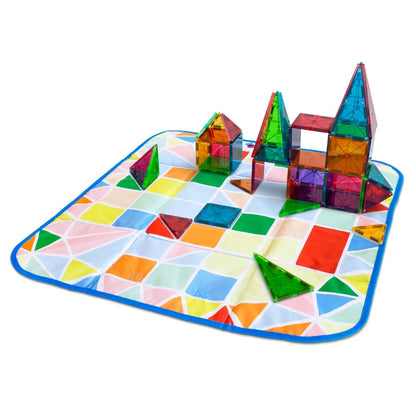 MAGNA-TILES storage bin and interactive play-mat - Original magnetic building brand