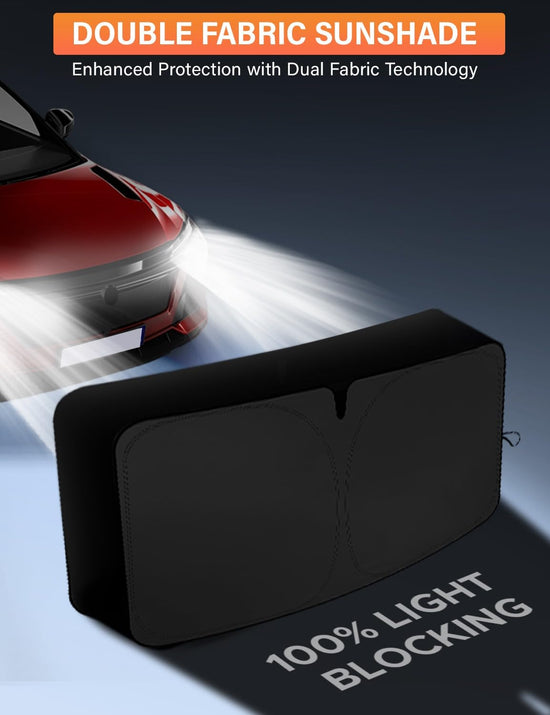 EcoNour vehicle interior shade - round design for better sun protection