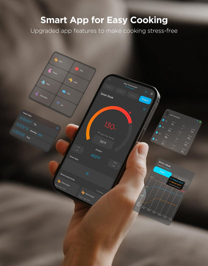 GoveeLife meat thermometer — Bluetooth wireless with 1 and 4 probes