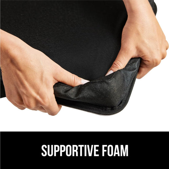 Gorilla Grip lap desk with phone holder and cushion for laptops up to 15.6 inches.
