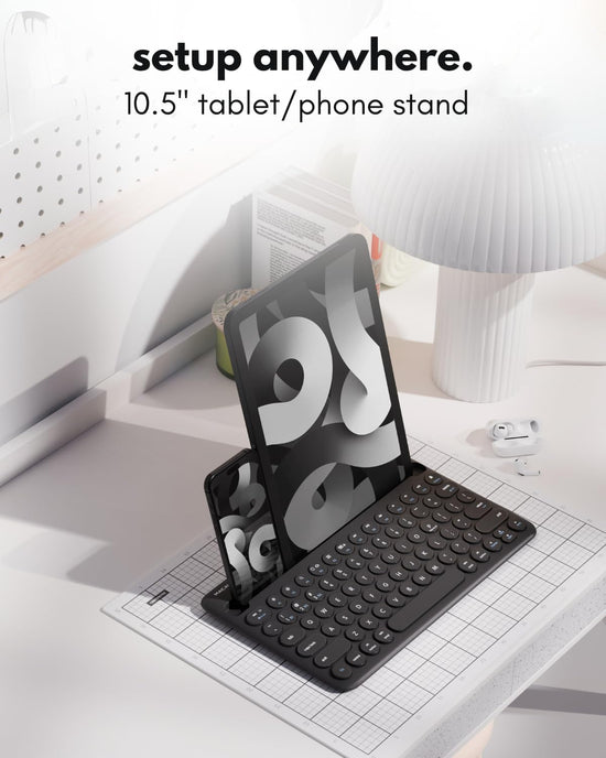Macally Bluetooth keyboard — Universal multi-device compatibility with stand