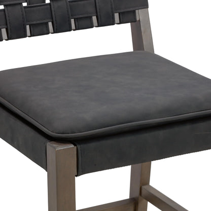 Stool seating — Nathan James mid-century modern leather design