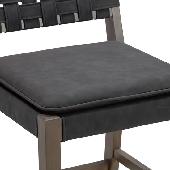 Stool seating — Nathan James mid-century modern leather design