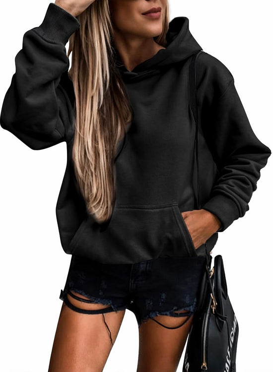 SWEATSHIRT — Women's casual lightweight pullover with pocket