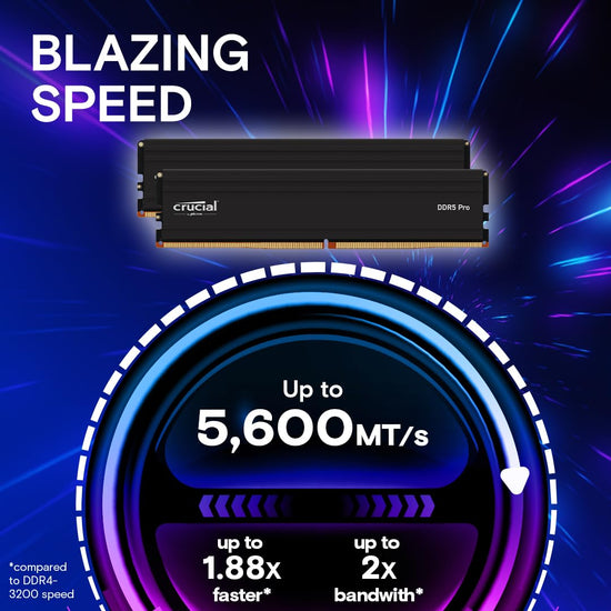 Internal memory — Crucial Pro RAM DDR5 5600MHz Desktop Memory