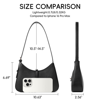 CLUCI handbag - Vegan leather crossbody with adjustable strap