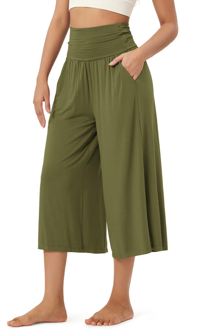 ODODOS women's wide leg palazzo lounge pants with pockets, lightweight and comfy. 20/22/24 inseam.