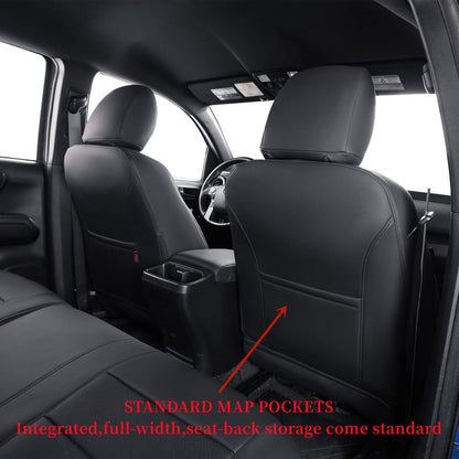 Coverdream vehicle seat cover — Custom fit faux leather for 2012-2015 Tacoma Double Cab/Crew Cab Base