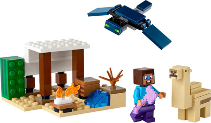 LEGO Minecraft Steve's Desert Expedition building toy - biome with Minecraft house and action figures