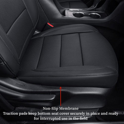 coverdream Traverse leather seat covers - Custom fit for 2018-2023 Chevy Traverse LT, RS, Premier