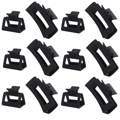 Alemaky hair clips - 12 pack square claw clips with strong hold for all hair types