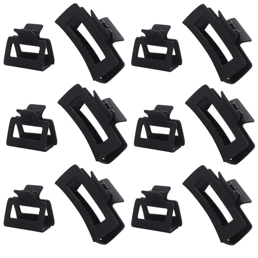 Alemaky hair clips - 12 pack square claw clips with strong hold for all hair types