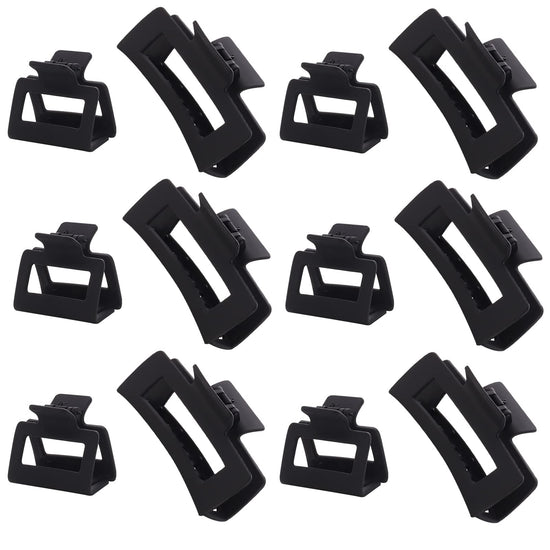 Alemaky hair clips - 12 pack square claw clips with strong hold for all hair types