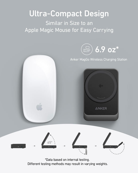 Anker charging adapter — 3-in-1 MagSafe-compatible design for iPhone and Apple devices