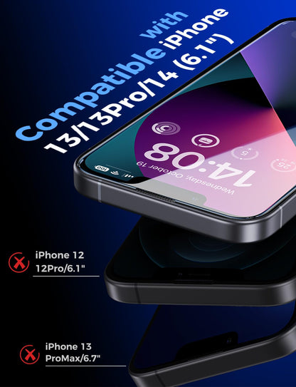 SCREEN_PROTECTOR — Auto dust-elimination and bubble free for iPhone 13/14 and 13 Pro 6.1 inch