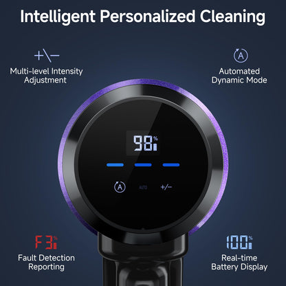 Cordless vacuum cleaner — 550W with smart auto mode and LED display for pets and floors