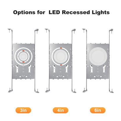 New Construction Mounting Plate 3-4-6" Round Wafer Rough in Plate 6Pcs