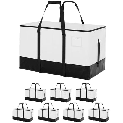 StorageWorks storage bags — extra large lidded bins with reinforced handles