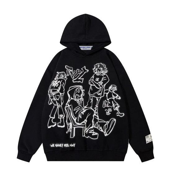 Aelfric Eden sweatshirt — Oversized hoodie with cartoon character print