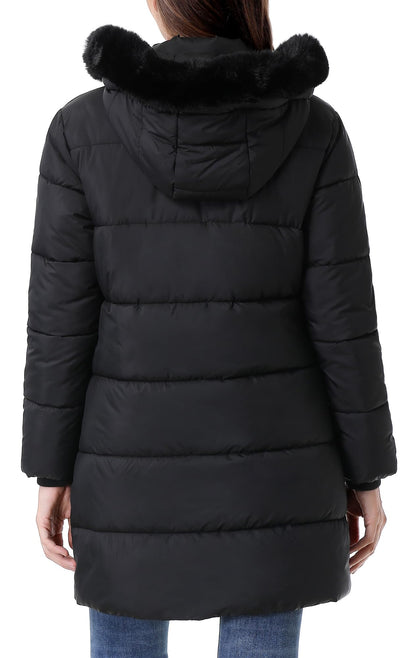 GOLDLADIES women's winter coat — long waterproof parka for cold weather