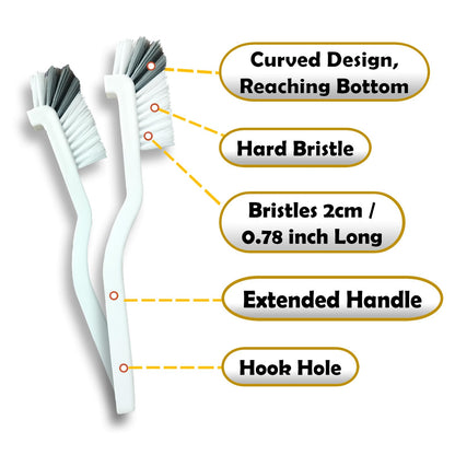 Betanull cleaning brush set — multi-purpose hard bristle brushes for tight spaces