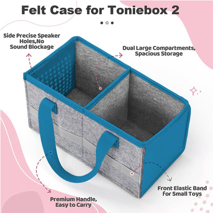 PISOSN carrying case — travel bag for Toniebox starter set and figurines