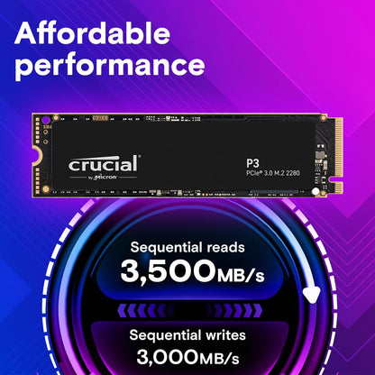 Computer drive — Crucial P3 2TB NVMe M.2 SSD