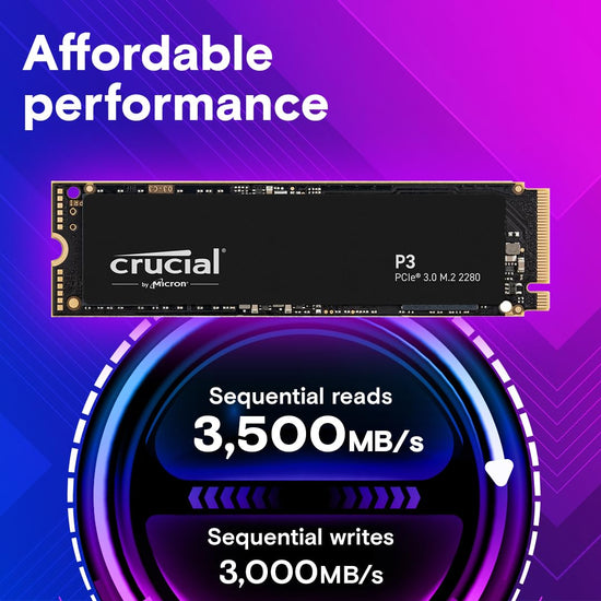 Computer drive — Crucial P3 2TB NVMe M.2 SSD