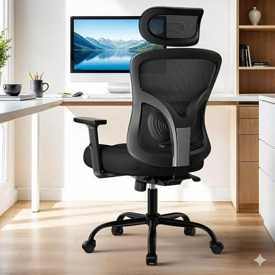 HUANUO ergonomic office chair — high back mesh design for big and tall users